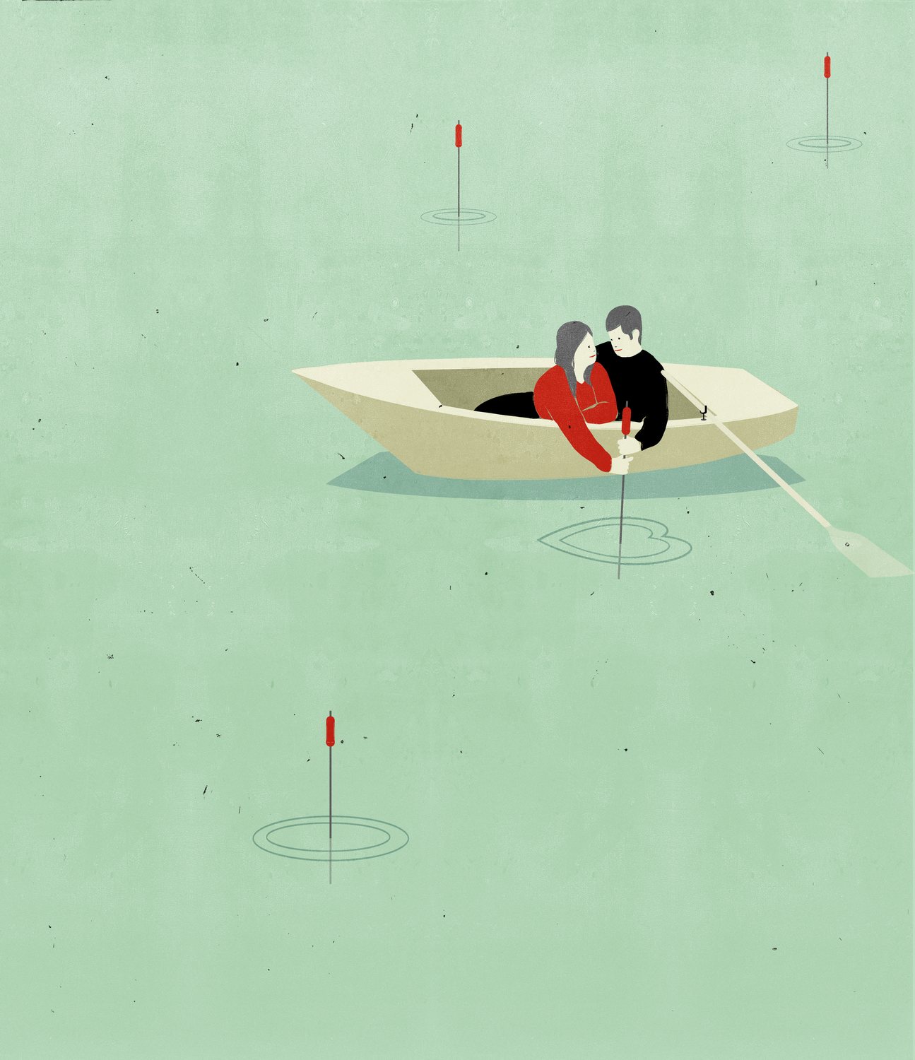 Couple in a Rowboat