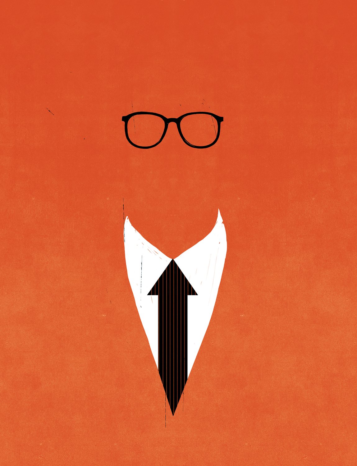 Glasses and Suit without a Face