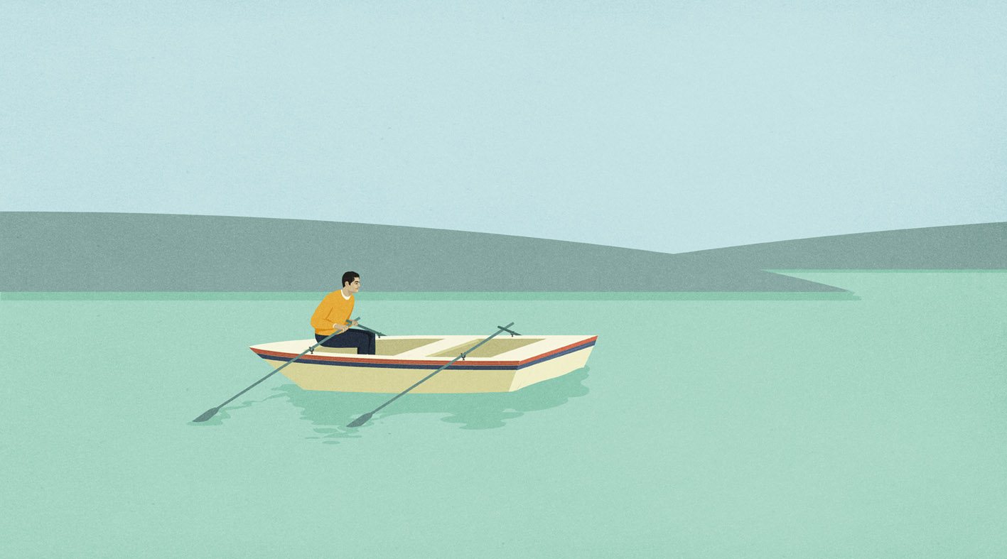 Man in a Rowboat