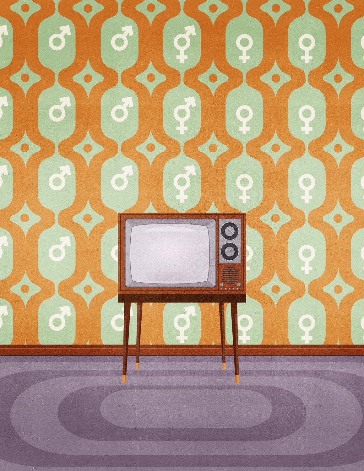 Television and Gender Wallpaper
