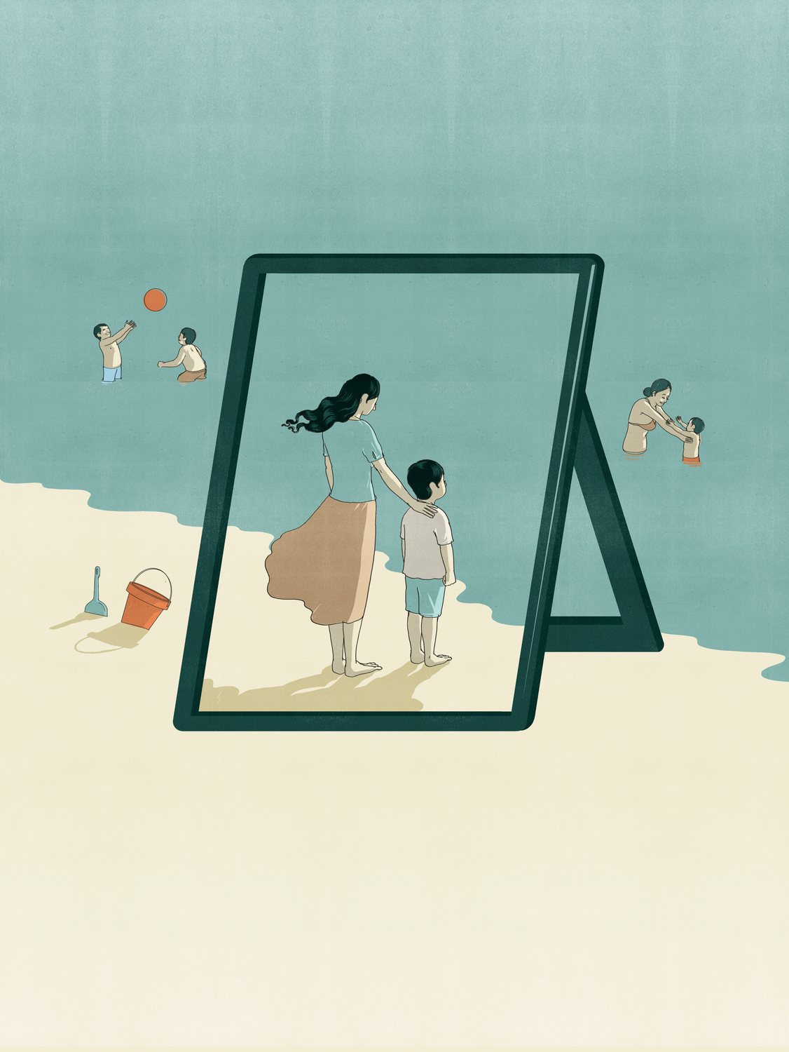 Beach Mirror