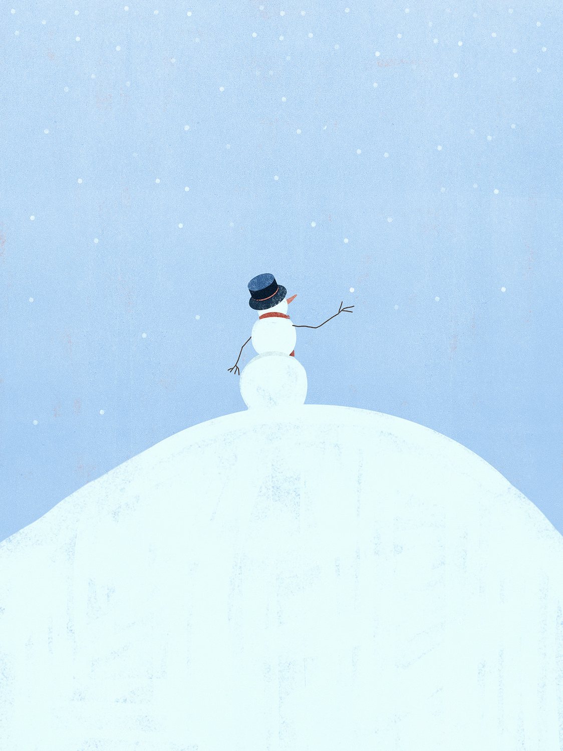 Snowman on the Hill