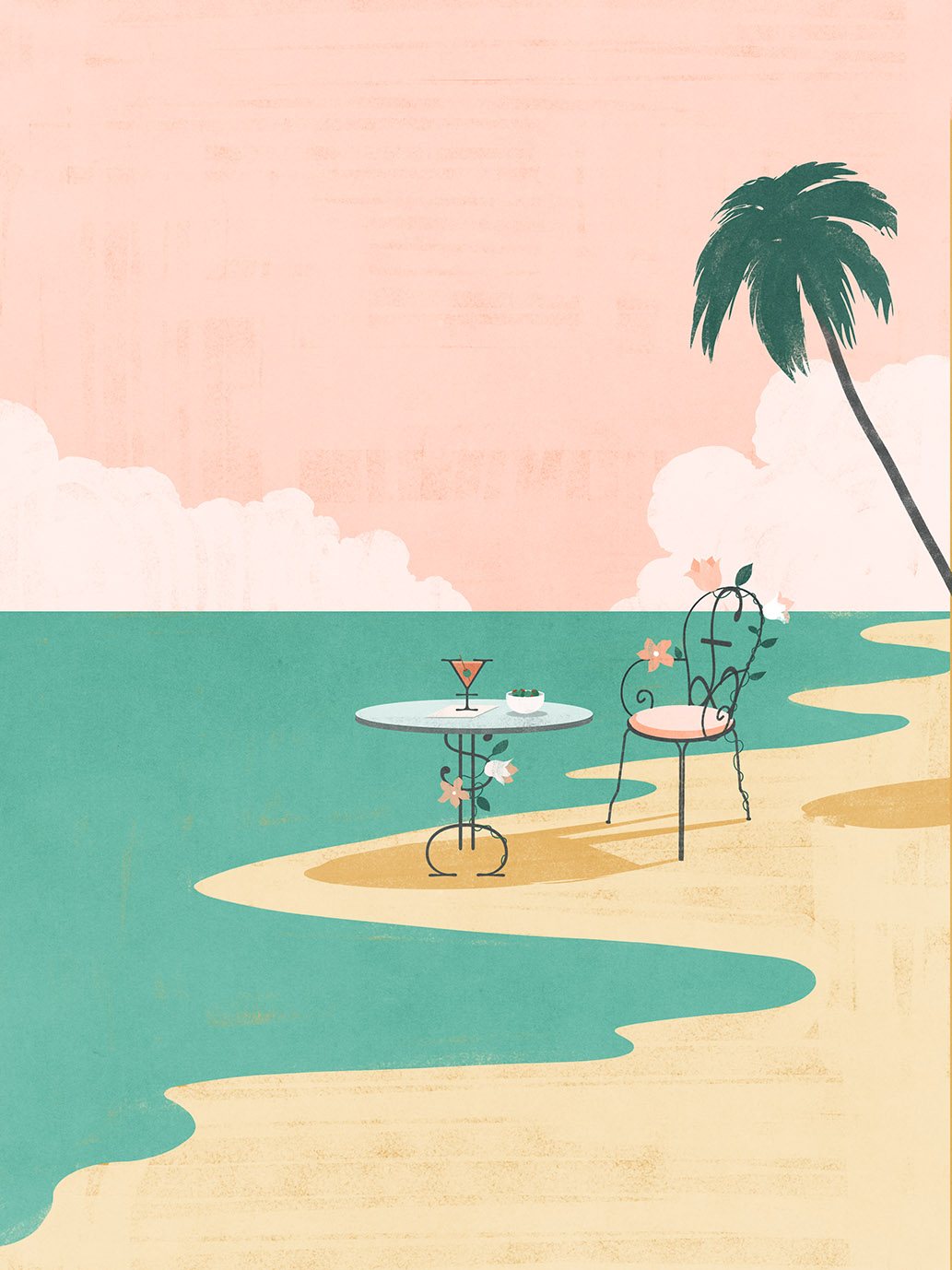Café Table on the Beach
