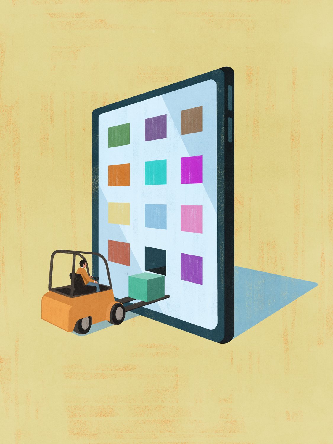Forklift and the Tablet