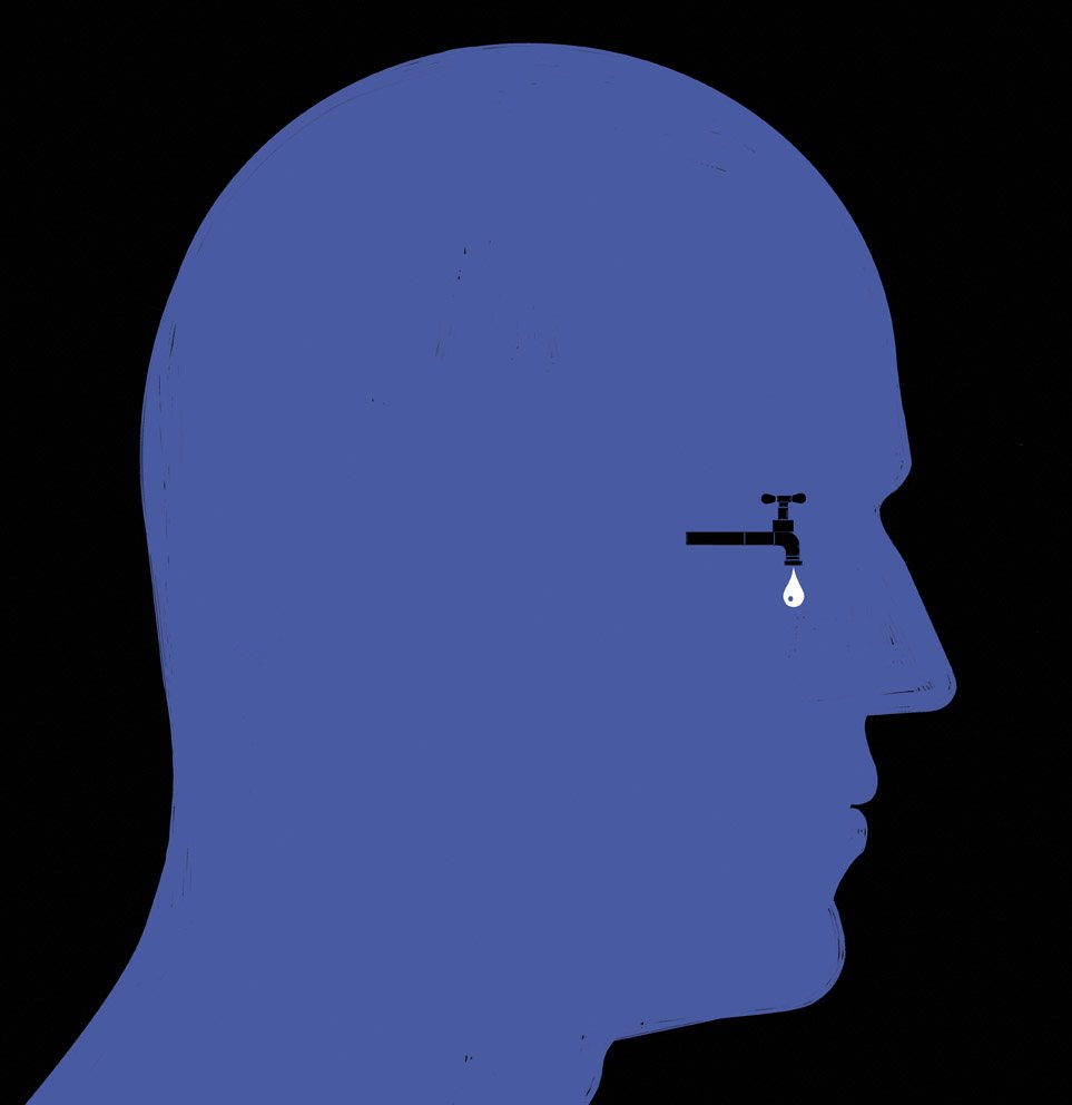 Head with a Dripping Tap