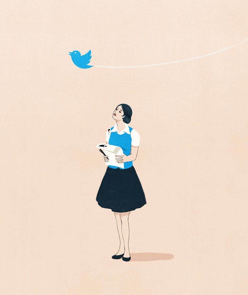 Woman and the Blue Bird