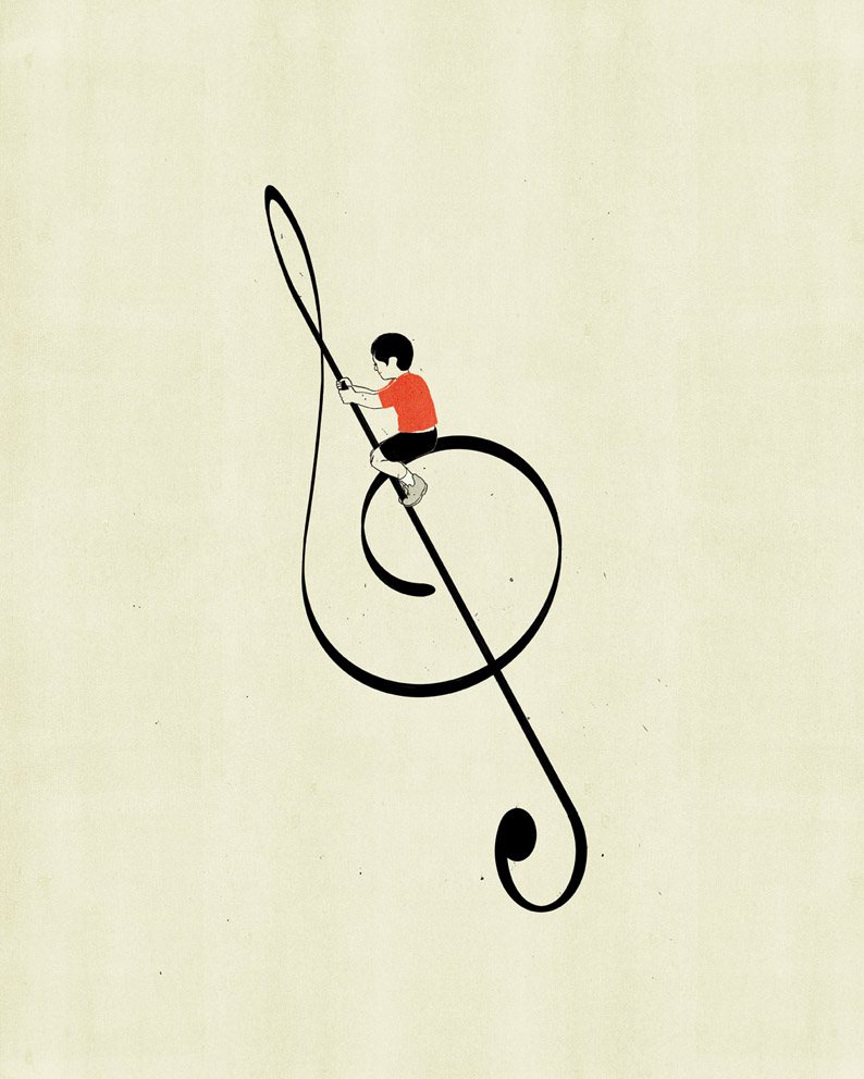 Boy on a Treble Clef