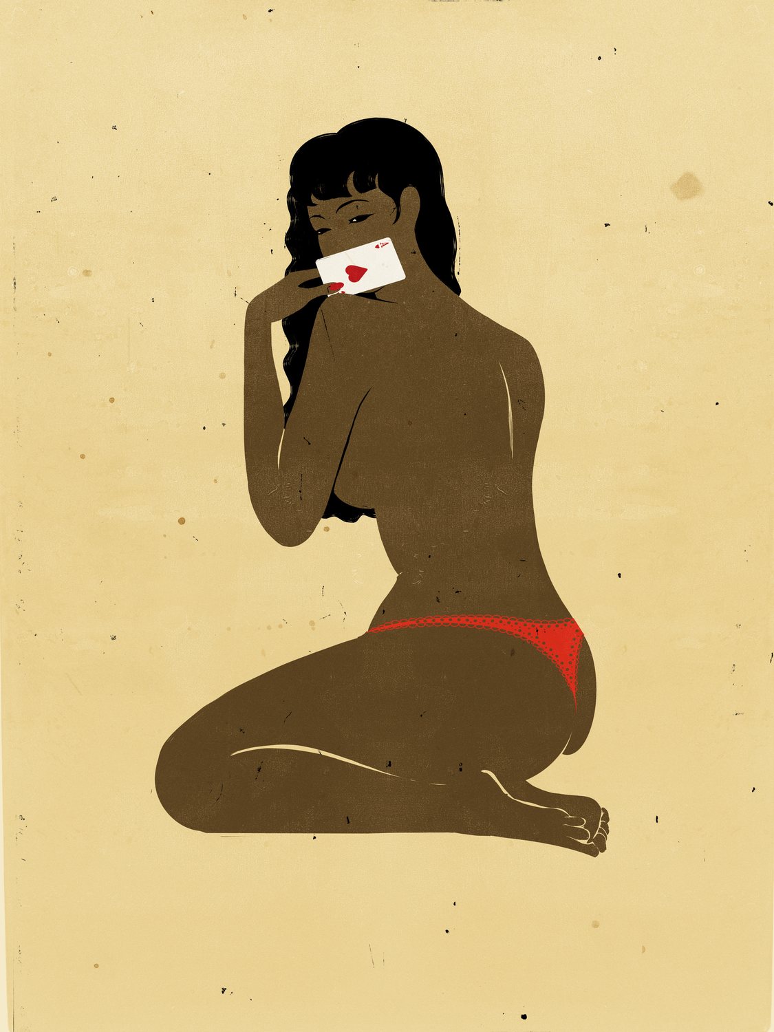 Kneeling Woman with a Letter