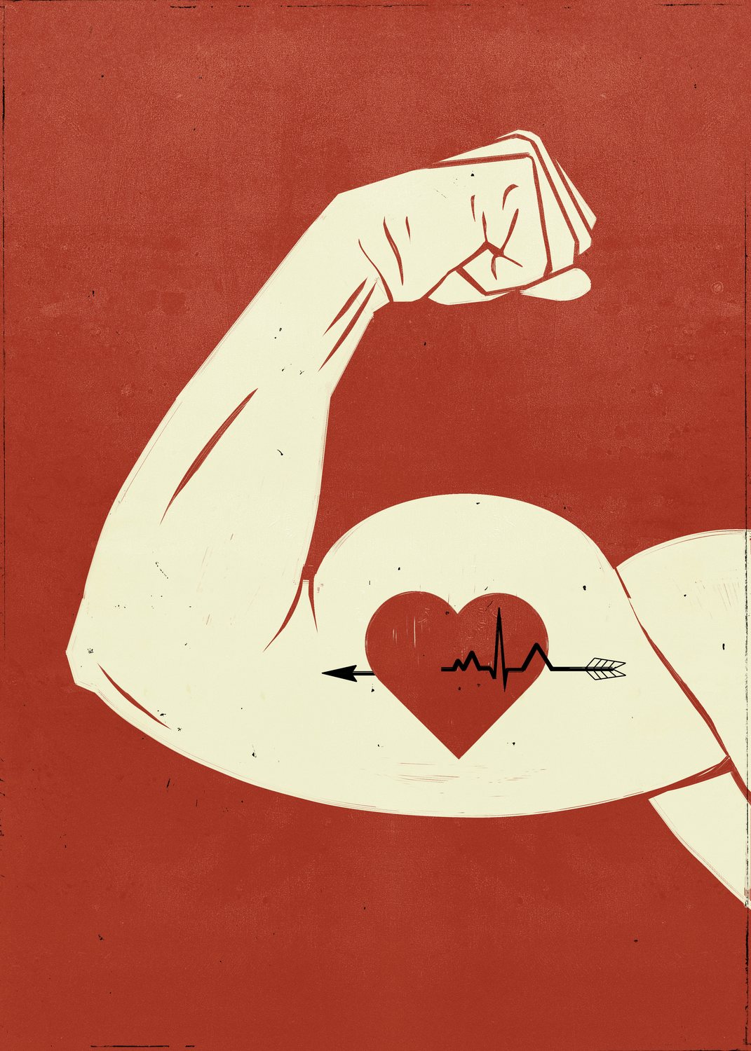 Arm with a Heart Tattoo
