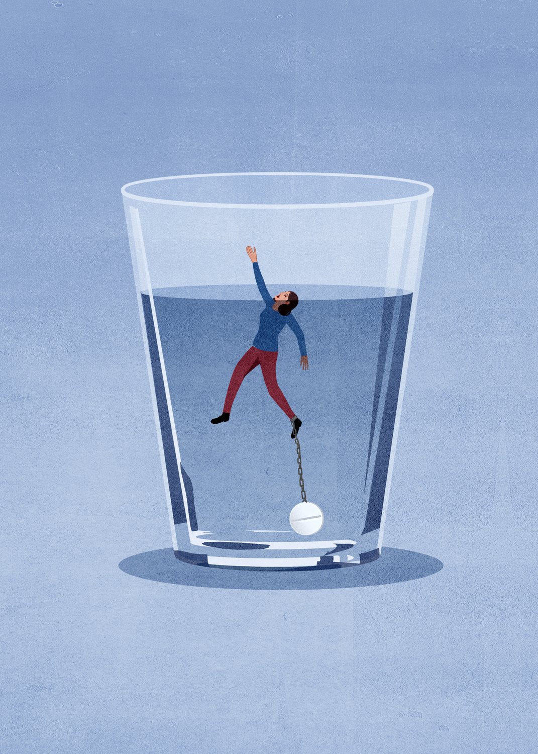Climber in a Glass of Water