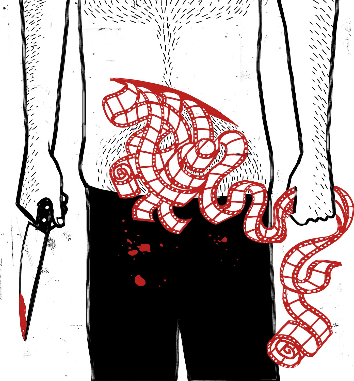 Man with a Knife and Ribbon