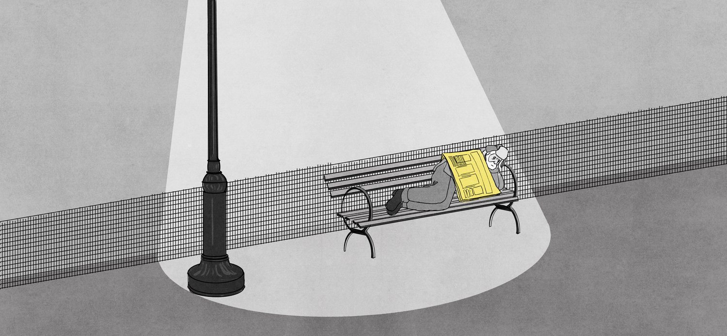 Bench in the Streetlight
