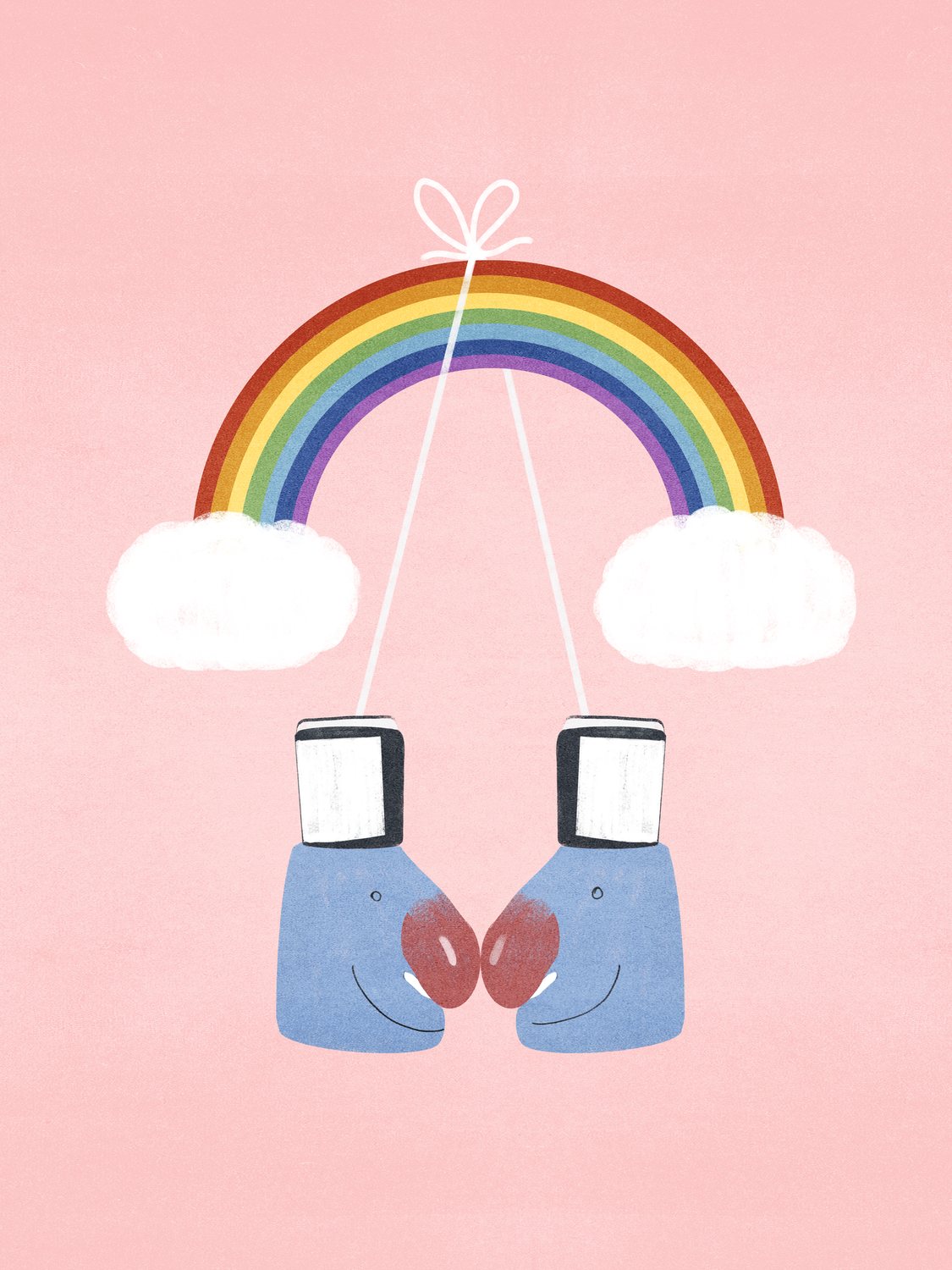 Boxing Gloves on a Rainbow