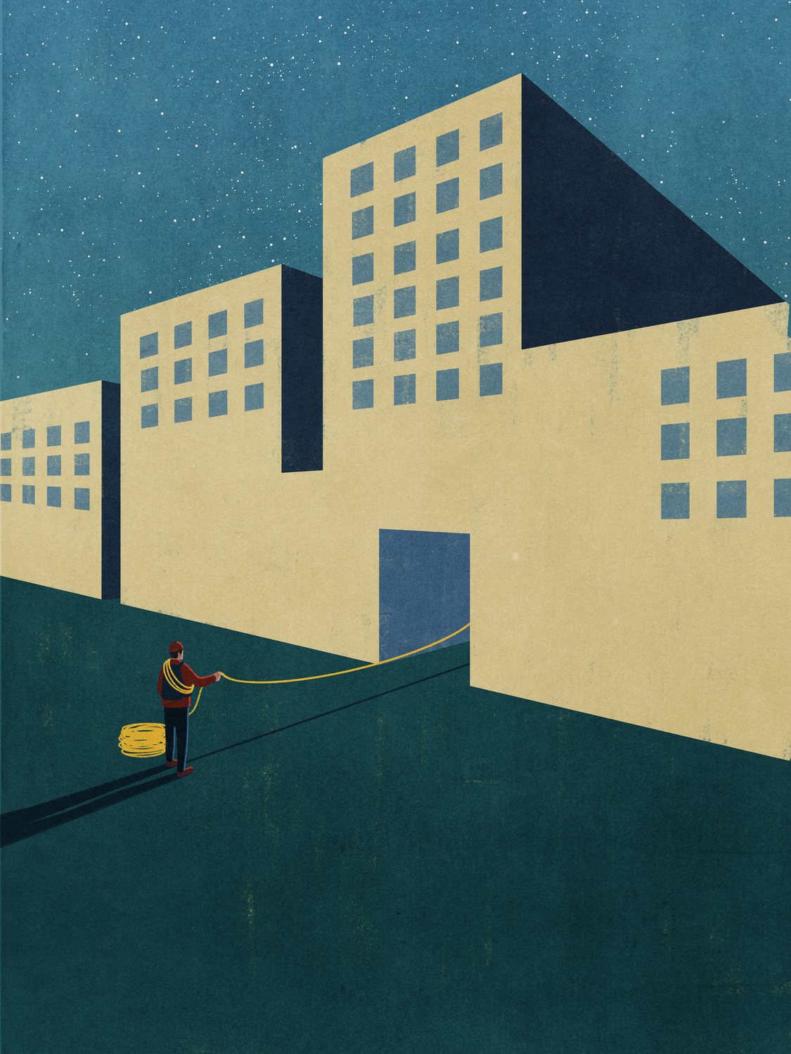 Phone Line between the Buildings