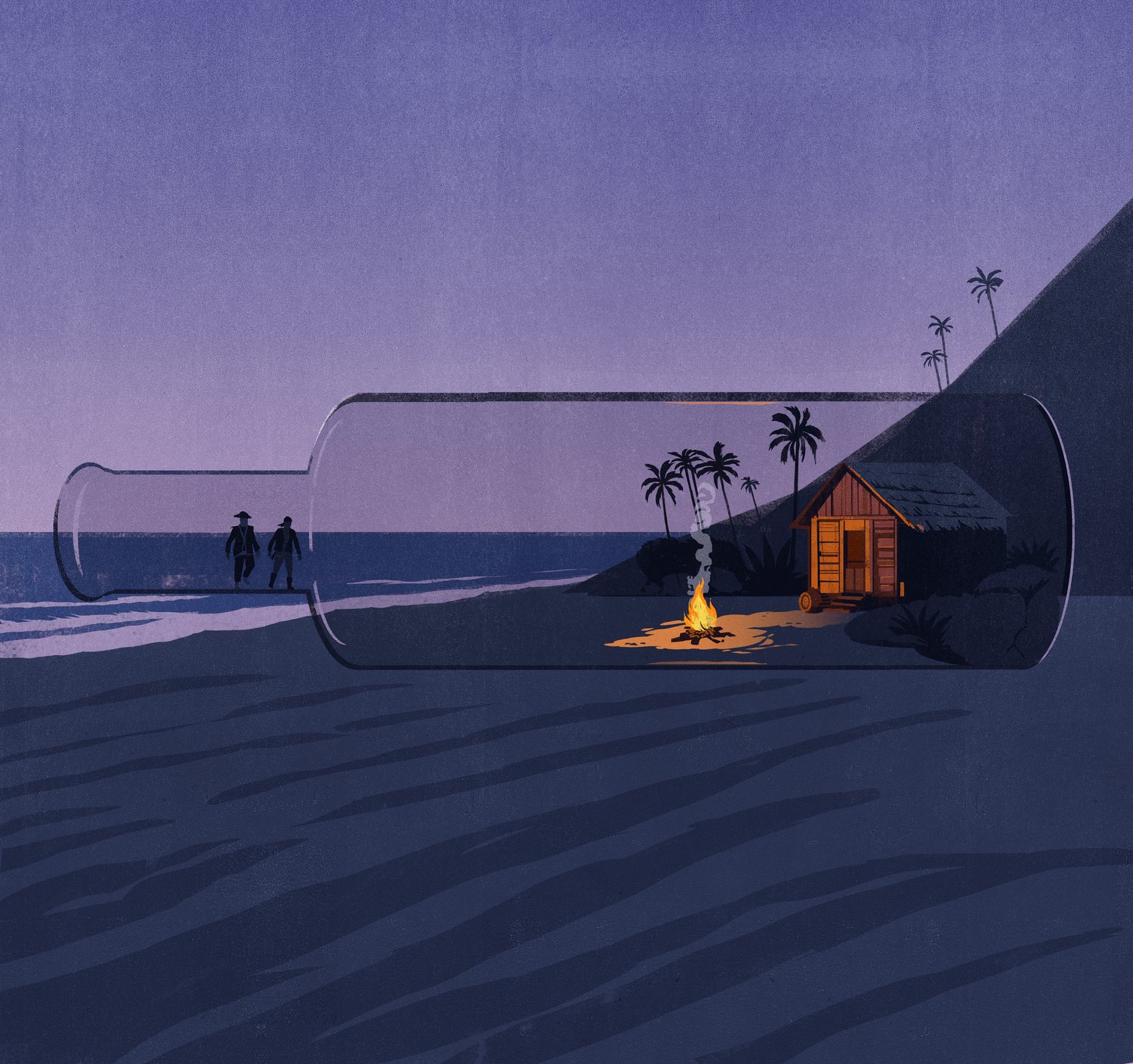 Beach Camp in a Bottle