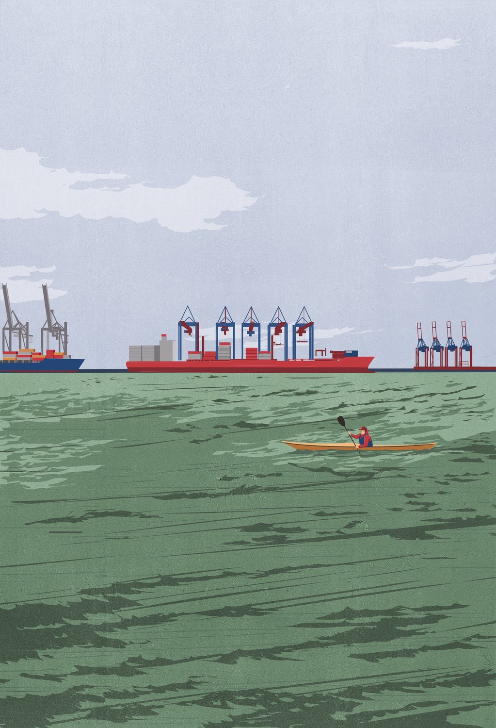 Kayak and the Container Port