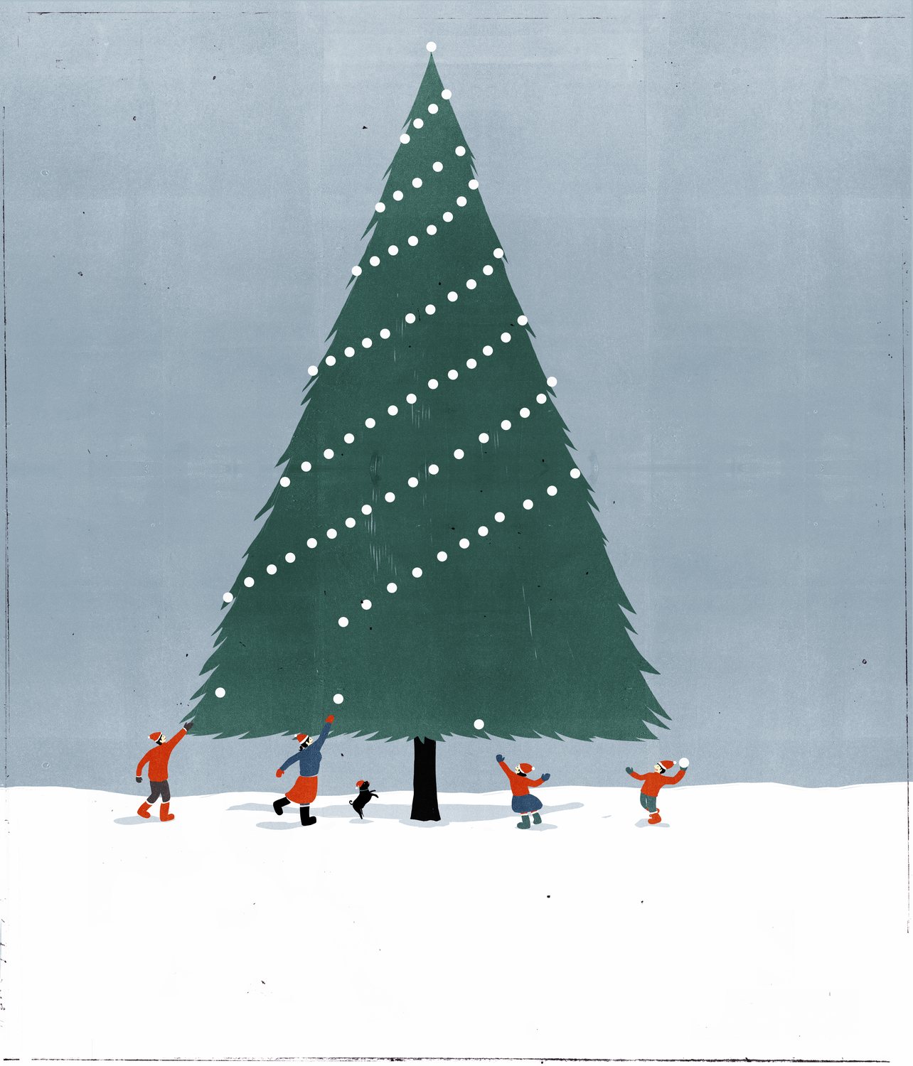 Children around the Christmas Tree