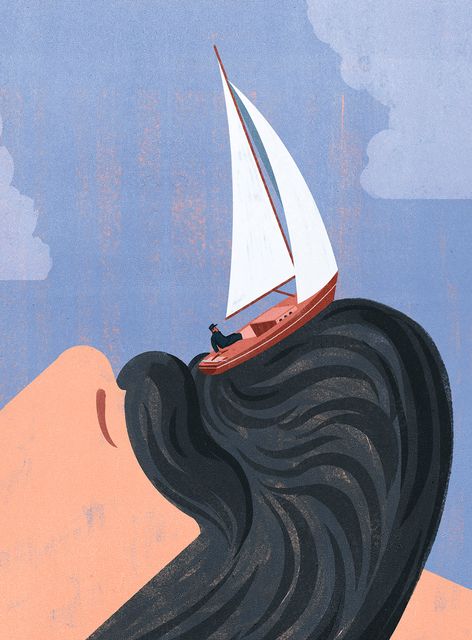 Sailboat in a Woman's Hair