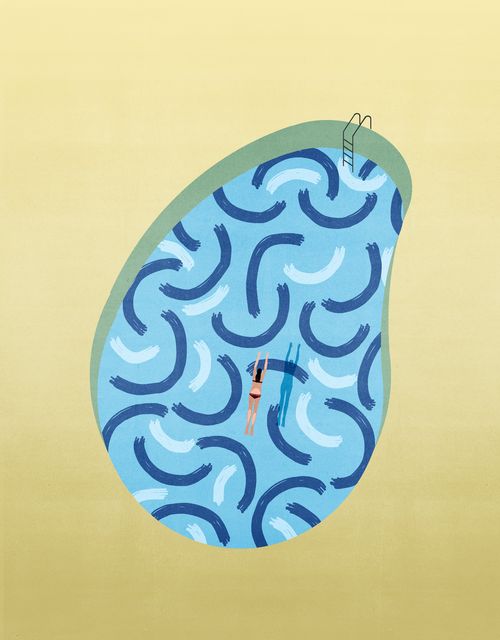 Brain-Shaped Swimming Pool