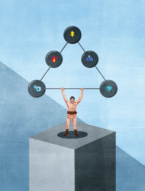 Weightlifter with a Molecule