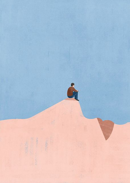 Figure on a Pink Dune