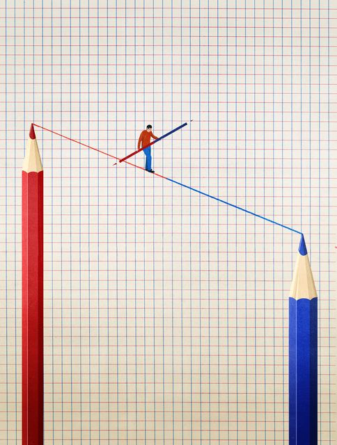 Pencil Tightrope
