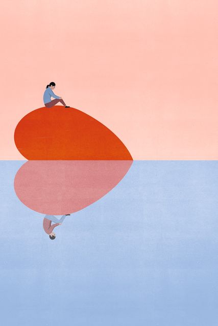 Woman on a Setting Sun