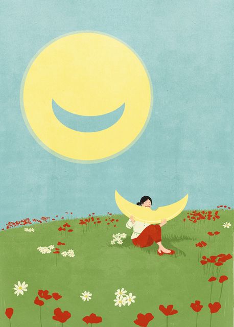 Dancer in a Flower Field