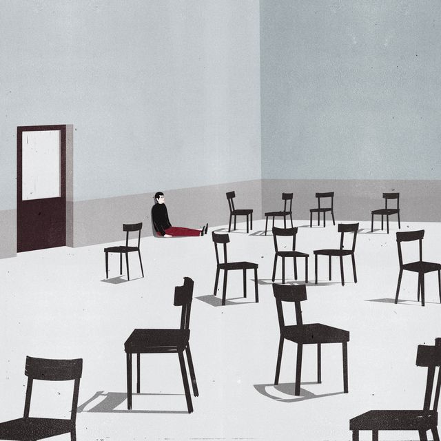 Empty Chairs in the Room