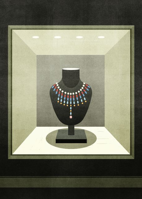 Necklace in the Showcase