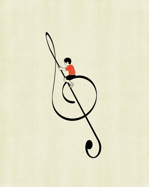 Boy on a Treble Clef