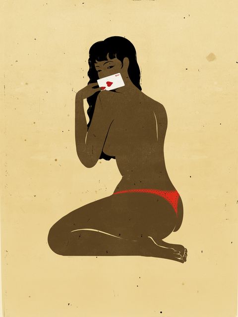 Kneeling Woman with a Letter