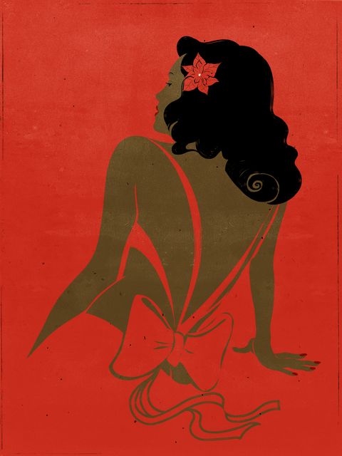 Woman with a Ribbon Back
