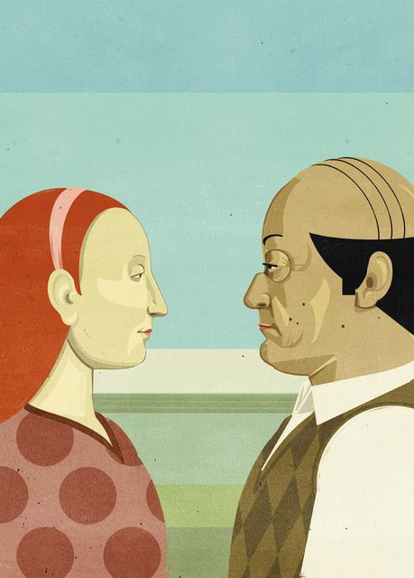 Renaissance Couple Face to Face