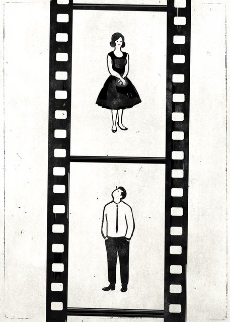 Couple in the Film Strip