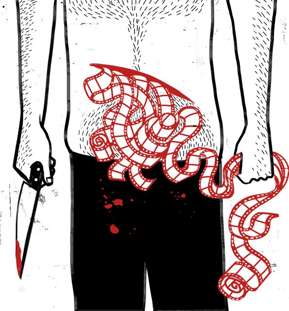 Man with a Knife and Ribbon