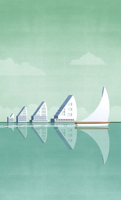 Sail Buildings on the Water