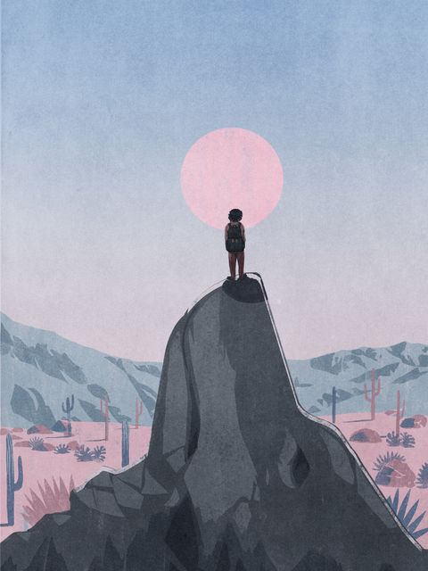 Figure on the Desert Rock