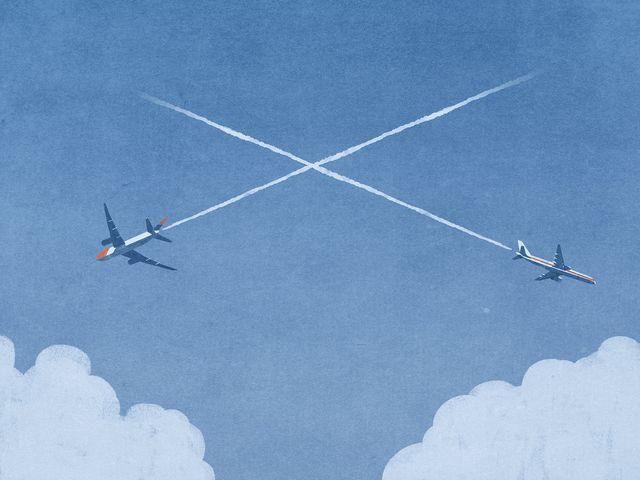 Crossing Contrails