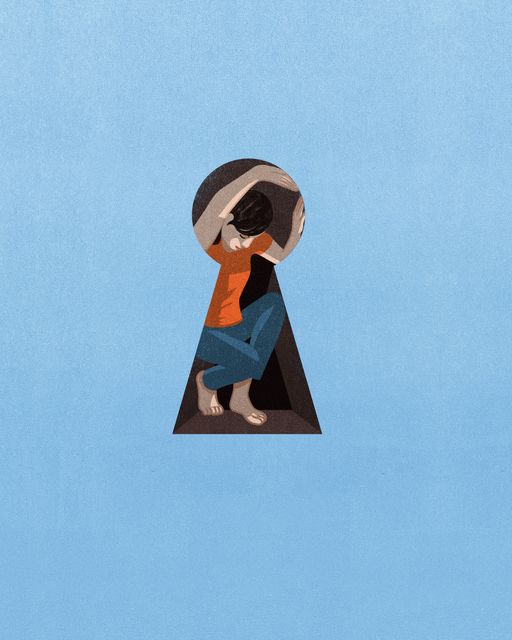 Couple in the Keyhole
