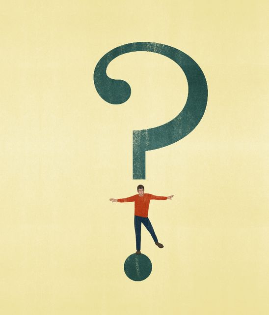 Balancing under a Question Mark