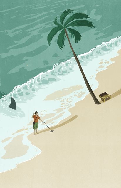 Treasure Hunter under the Palm