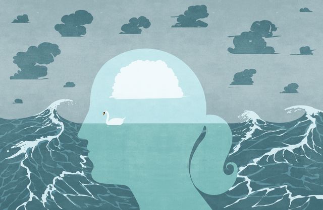 Head with Calm inside the Storm